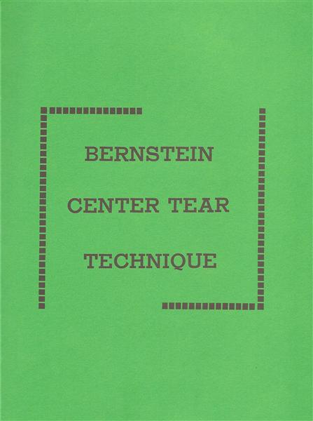 (image for) Bernstein Center Tear Technique